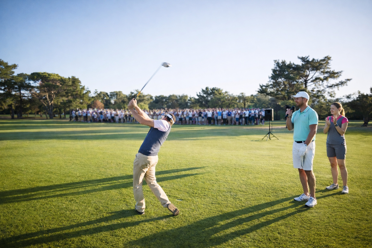 En kommentator g&ouml;r speakerreklam.